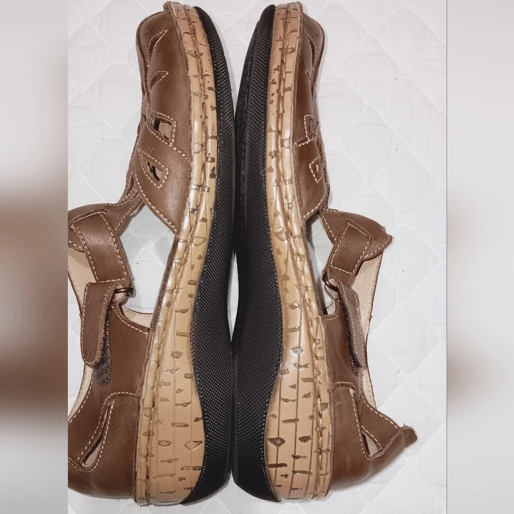 Proper Jenna Fisherman Sandals Size 10 Brown - Picture 6 of 10